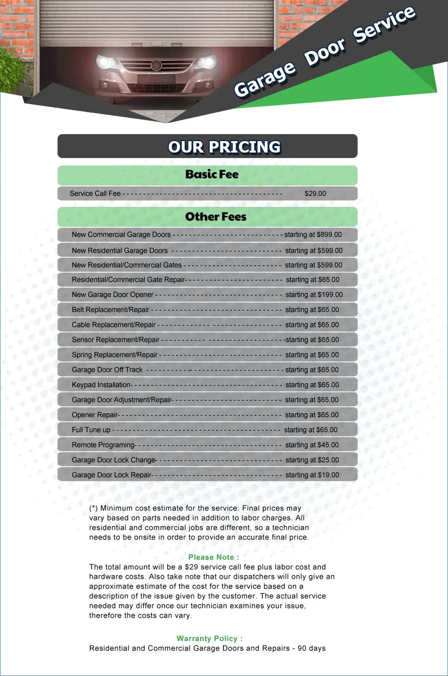 Galaxy Garage Door Service Spring, TX 281-306-0258